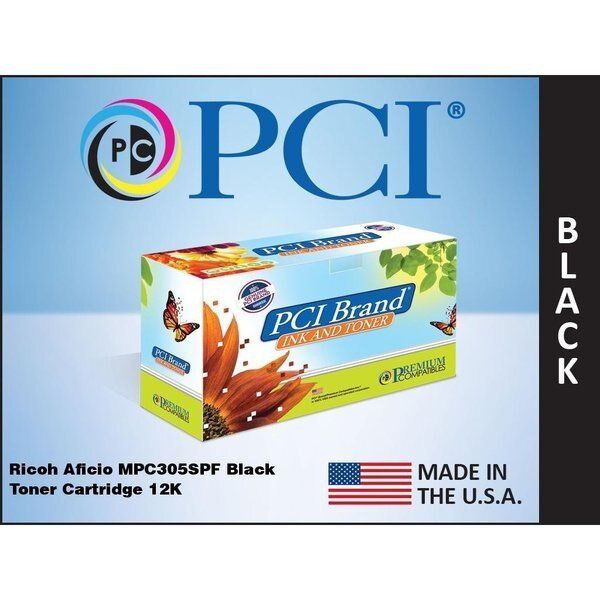 Ricoh Aficio Mpc305Spf Black Toner 12K, Pci, Mfr#: 841621-PCI
